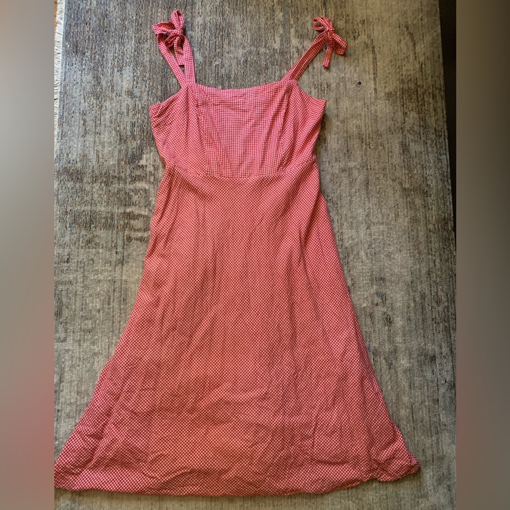 Draper James RSVP Red-checked Sundress XL